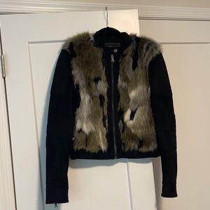 BCBG Maxazria faux fur jacket